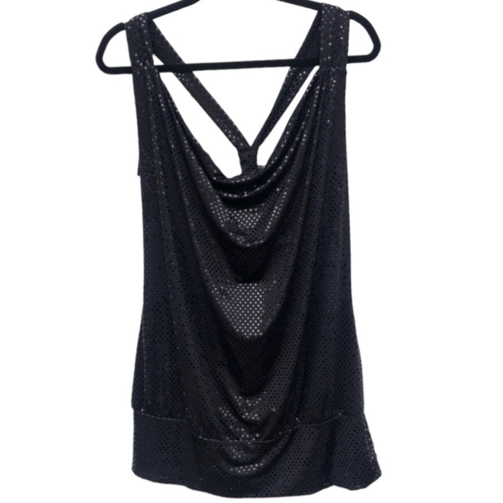 Fresh of LA disco sequins racer back top 3X